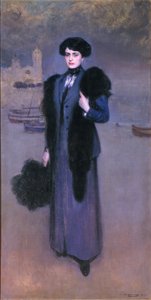 Portret van Dolors Vidal door Ramon Casas i Carbo